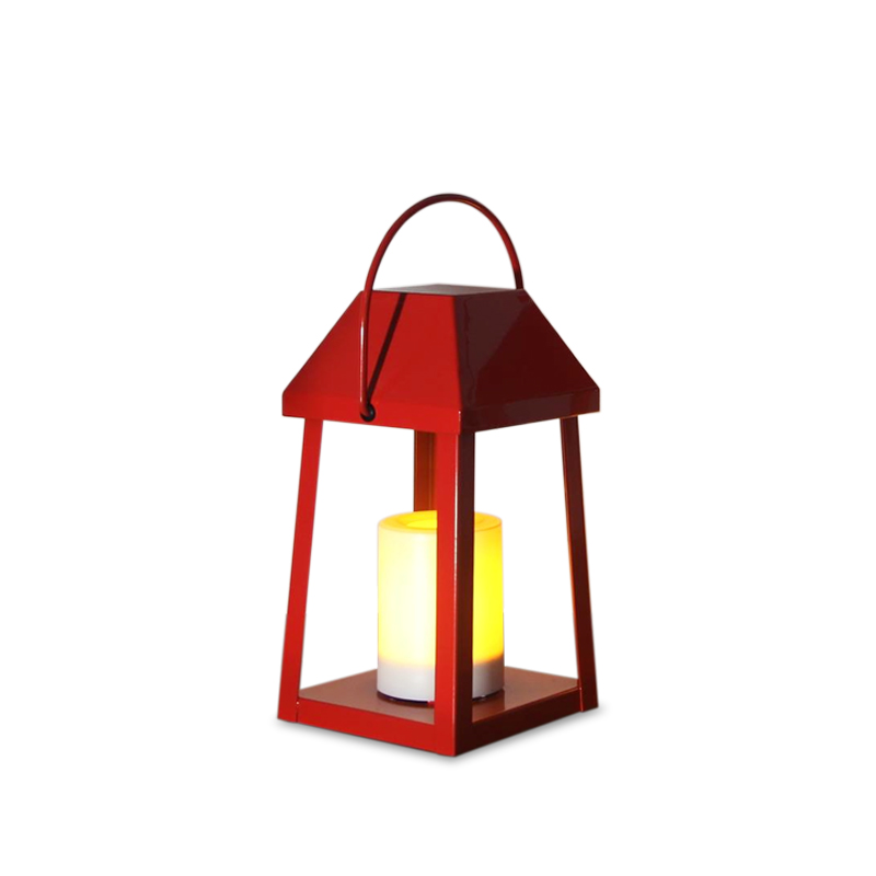 Red Outdoor Lantern，Large