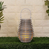 "LUCIA" Battery Operated Rattan Lantern with Battery LED Candle, Small