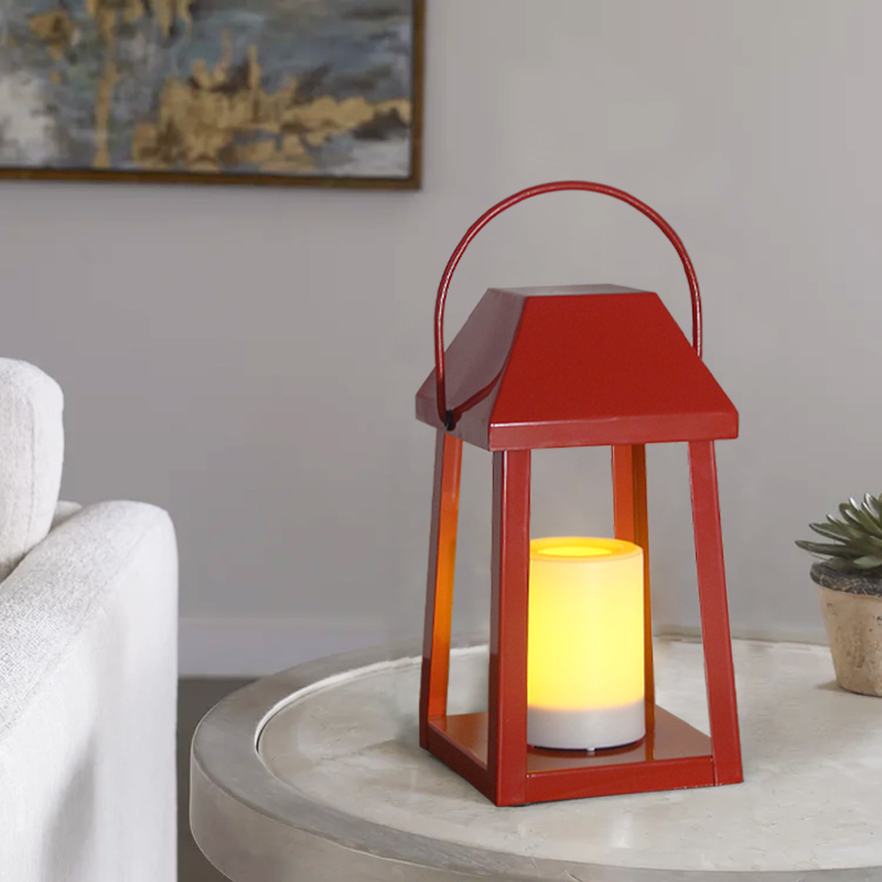 Red Outdoor Lantern，Small