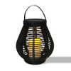 Pear Shaped Solar Rattan Lantern, Large