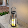 "FRESNO" Metal Lantern with Battery LED Candle