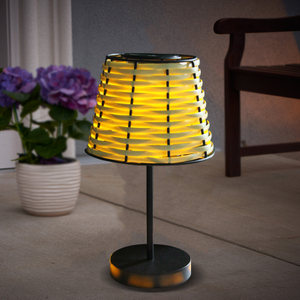 ABACO Brand New Solar Rattan Table Lamp
