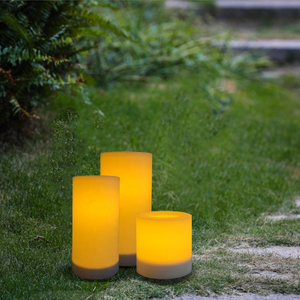 4''x4'' Small Outdoor Solar LED Candle