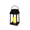 Battery Iron Lantern with Battery LED Candle, Small