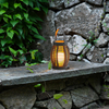  Vase Shaped Solar Rattan Lantern, Small