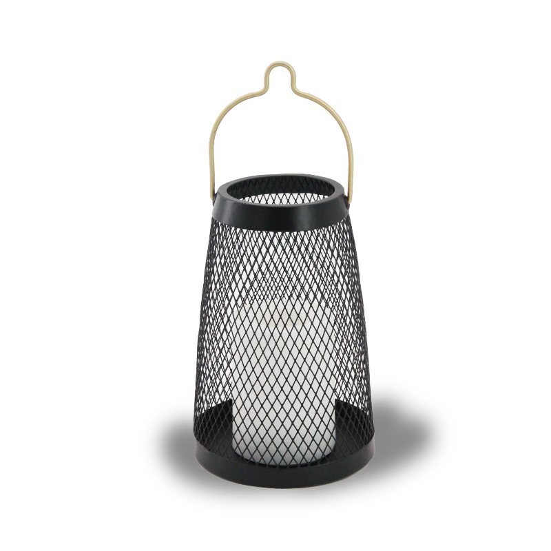 "ORO" Metal Lantern with Battery LED Candle